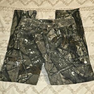 Manfinity Mens Casual Camo Cargo Pants